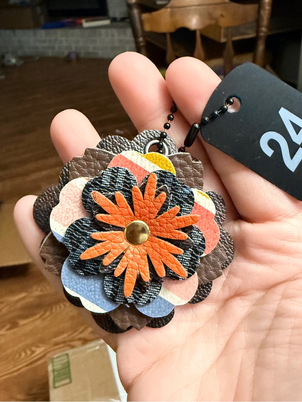Handmade Floral Bag Charm